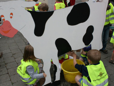 Binnenstad Roeselare verandert even in een boerderij
