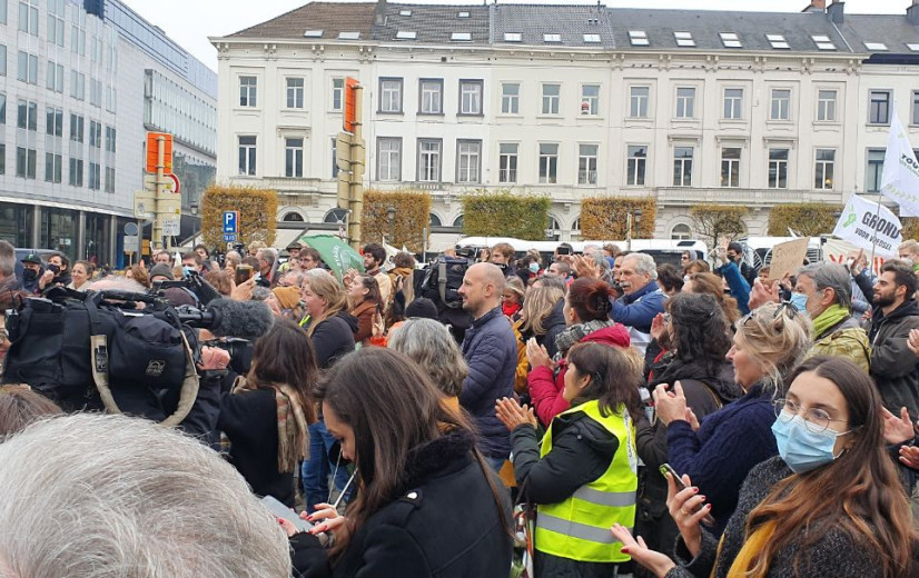 Actievoerders vragen dat EU-parlement zich tegen het GLB kant