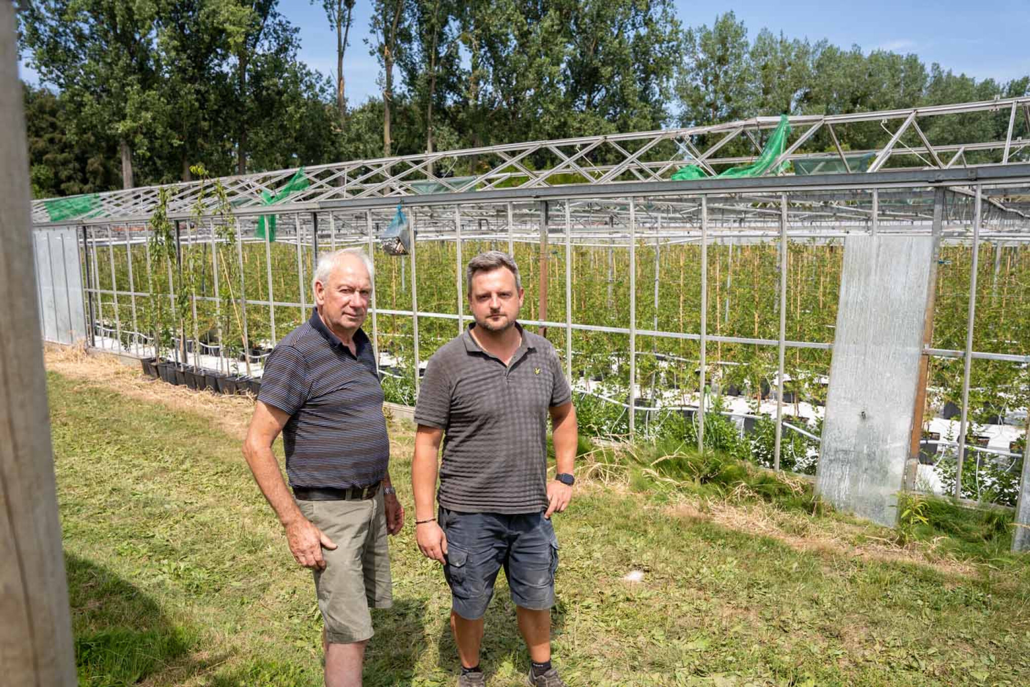 Vader Ludo Vandercappellen bouwde de serre 40 jaar geleden, zoon Steve breekt hem vandaag af