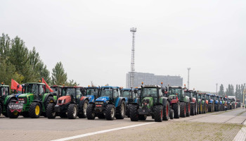 FDF plant tractorprotest bij Ineos in Antwerpse haven