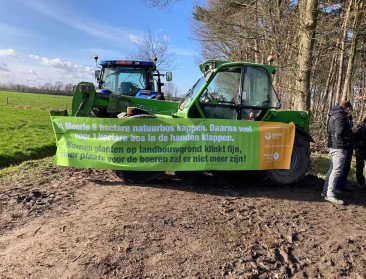 Landbouwers protesteren tegen bosaanplant in herbevestigd agrarisch gebied