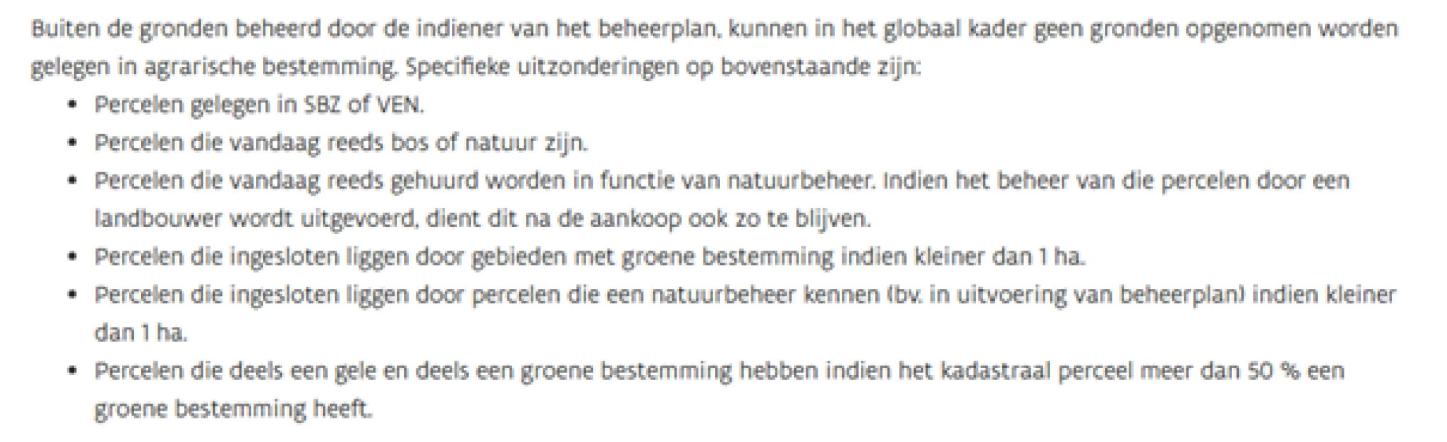 Richtlijnen Brouns globaal kader