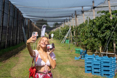 Influencers bij kersen Hoogstraten2