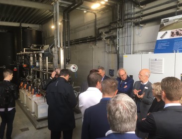 Groenten en fruit versnijden met hergebruik van water