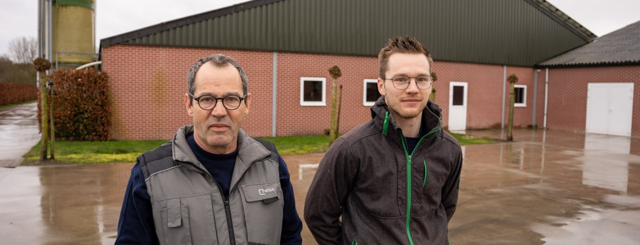 Tom en Rens Van Bijsterveldt voor hun bedrijf in Weelde (1)