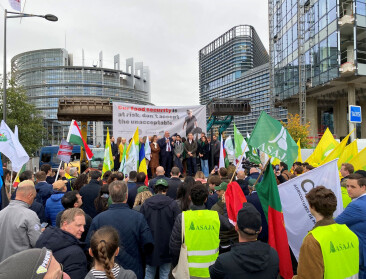 Boerenprotest aan EU-parlement: "Onze voedselzekerheid staat op het spel”