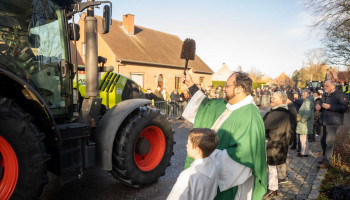 Tractorzegening en varkenskoppen onder de hamer tijdens Sint-Antoniusviering