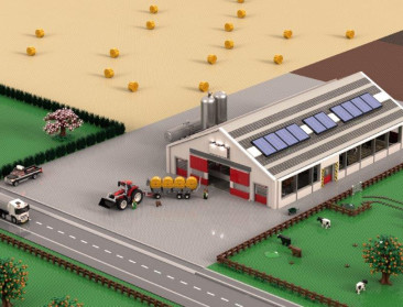 Landbouworganisaties bouwen modern melkveebedrijf na in LEGO