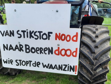 Nederlandse boeren schreeuwen ongenoegen uit over stikstofbeleid