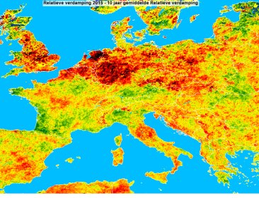 Satellieten brengen droog voorjaar in beeld