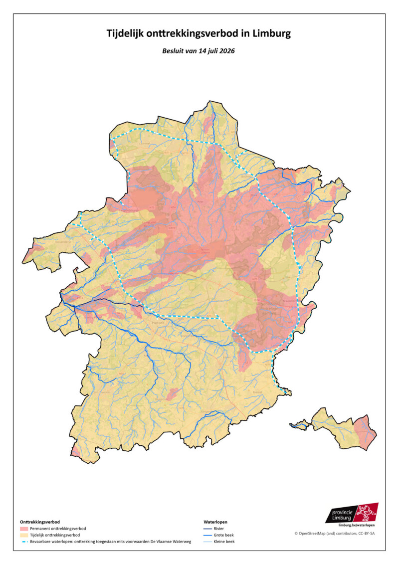 Limburg gouverneur_ontrekkingsverbod_20260714_kaart_provincie Limburg