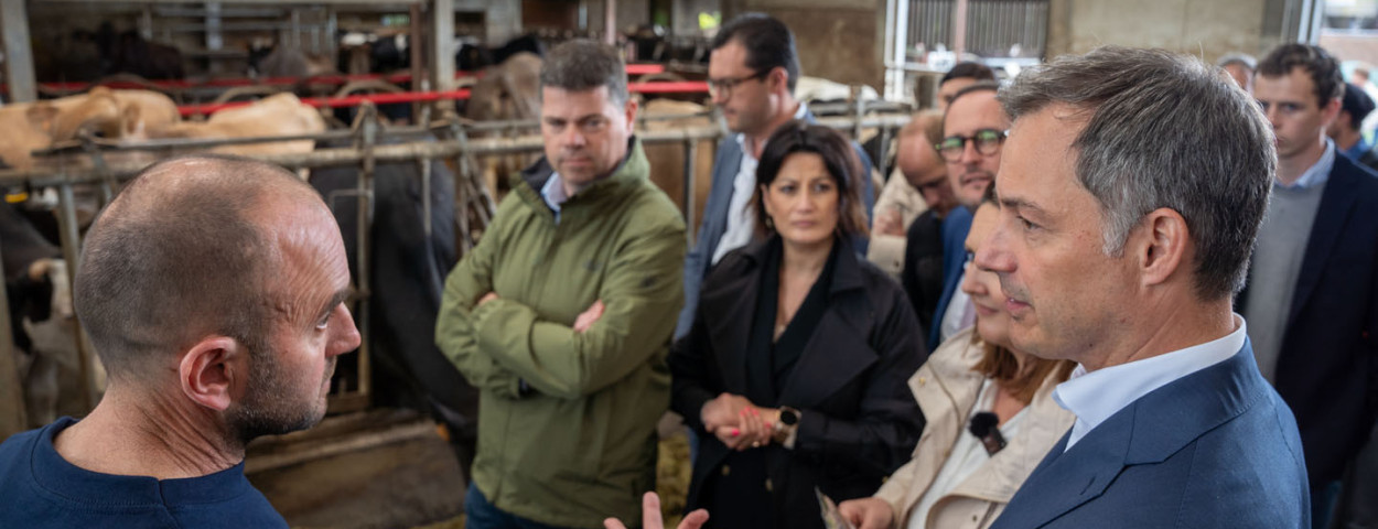 Alexander De Croo bij Peter Bauwens in Herzele Open Vld2
