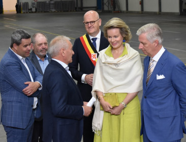 Koningspaar brengt bezoek aan BelOrta