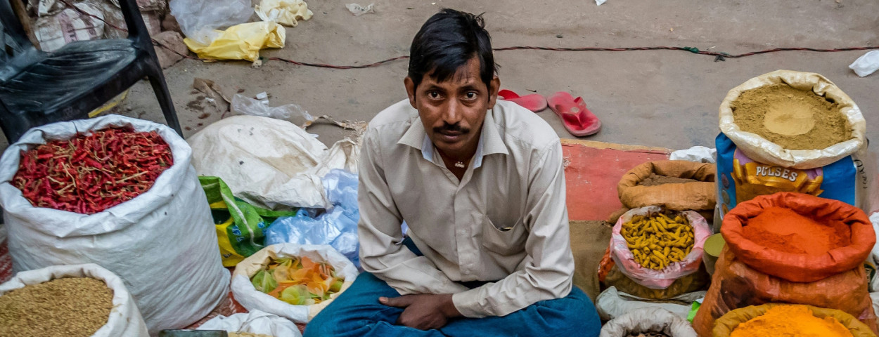 Indier India markt eten