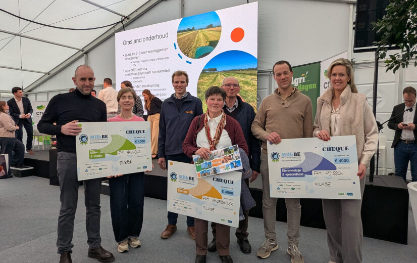 Deze drie melkveehouders winnen de prijs voor duurzaamheid van MilkBE