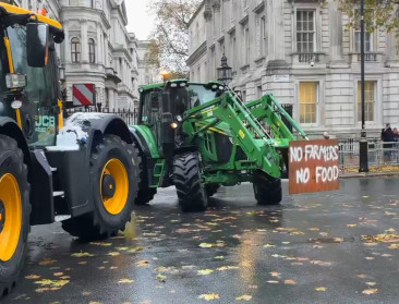 Duizenden landbouwers in Londen tegen plannen voor invoering erfbelasting