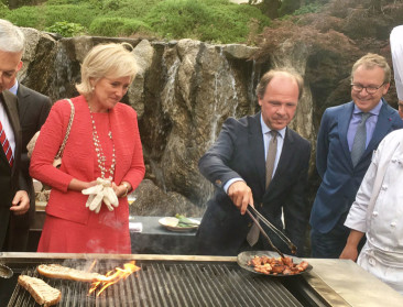 Belgisch varkensvlees op BBQ tijdens missie in Korea