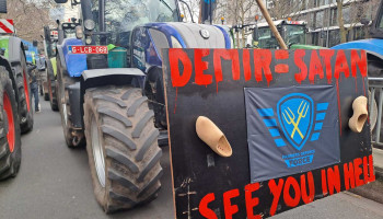 Farmers Defence Force organiseert tractorprotest in Antwerpen
