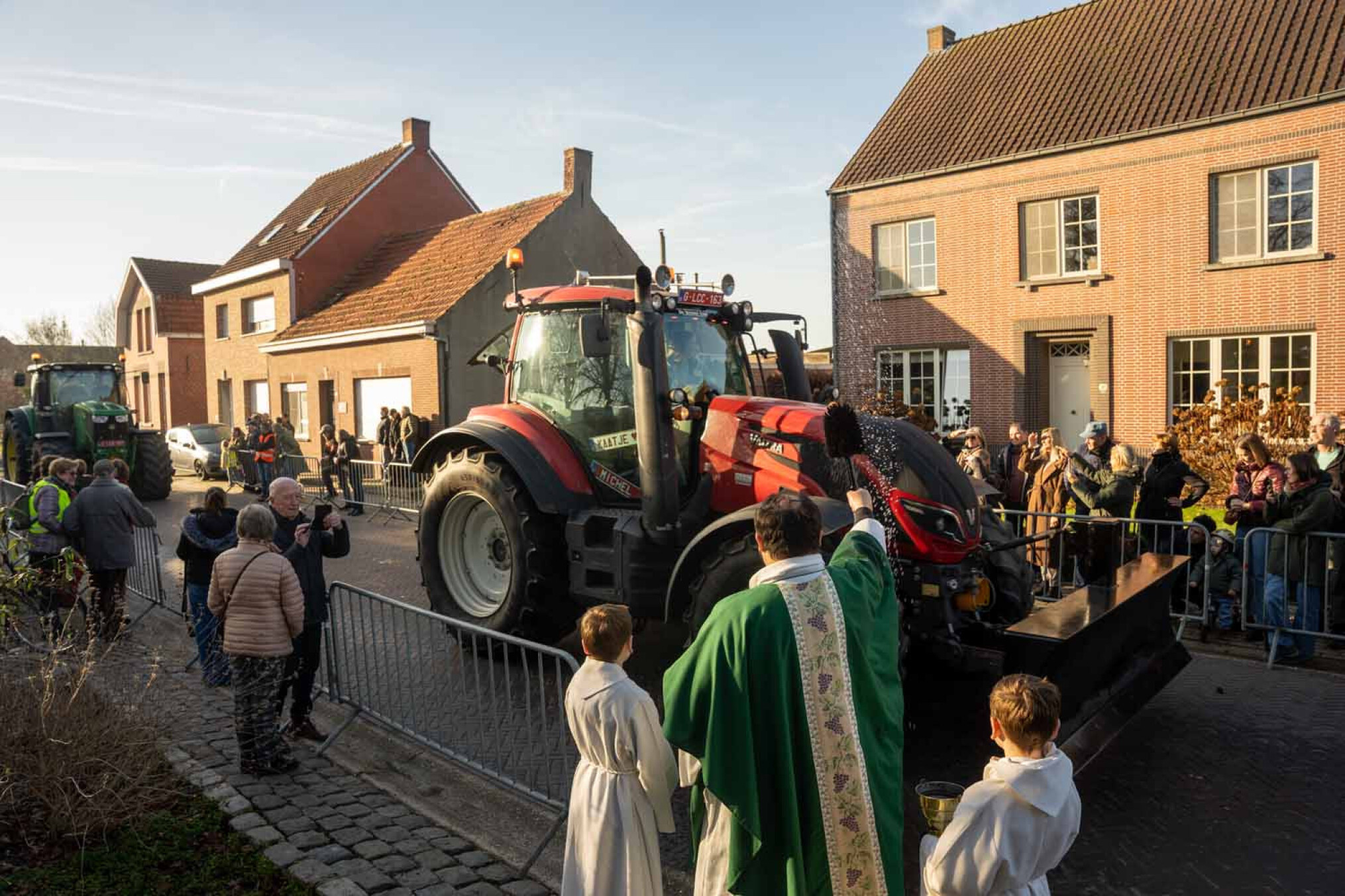 wijding van tractor