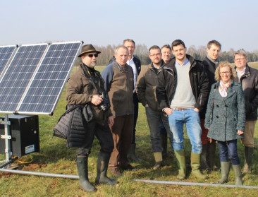 Zonnepomp gaat waterpeil beheren voor weidevogels