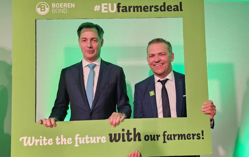 De Croo: "Landbouwers zijn als de kanarie in de koolmijn voor het EU-beleid"