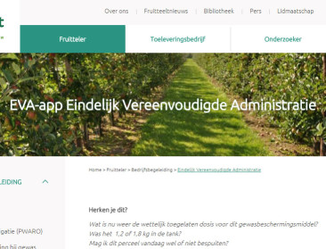 EVA-app verlicht al 1 jaar papierwerk voor fruittelers