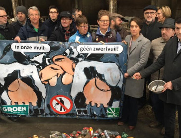 ABS en Groen samen tegen zwerfvuil in Oudenaarde