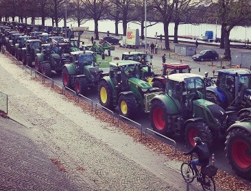 Ook Duitse landbouwers trekken de straat op
