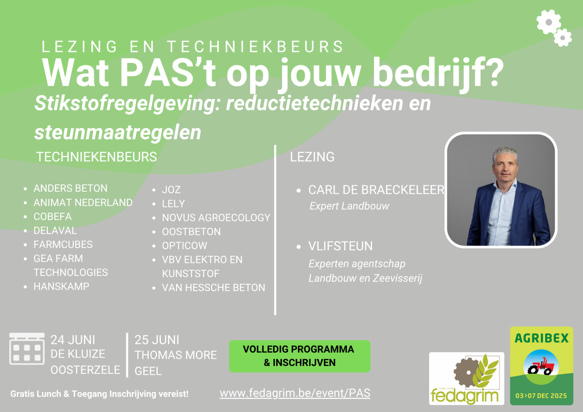Wat PAS't op jouw bedrijf: techniekenbeurs en lezing over stikstofreductietechnieken