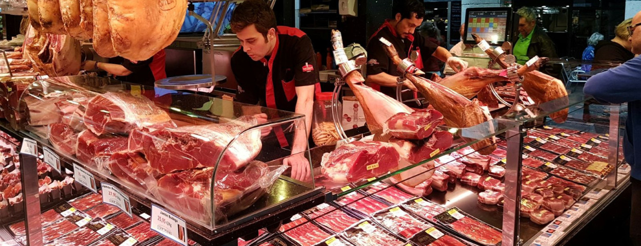 Slager spaans supermarkt