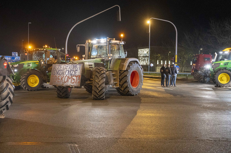 tractorprotest blokkade