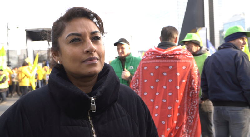 Jinnih Beels betoging Brussel