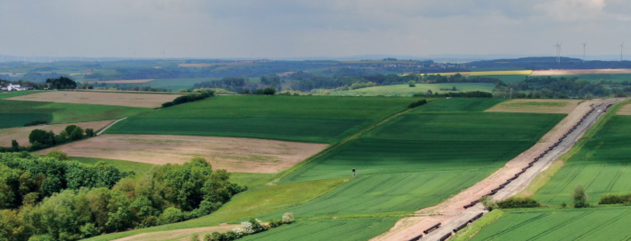Leidingen landbouwlandschap