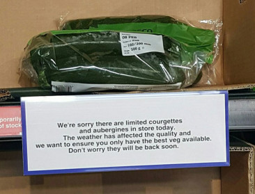 Britse supermarkten rantsoeneren aankoop van groenten