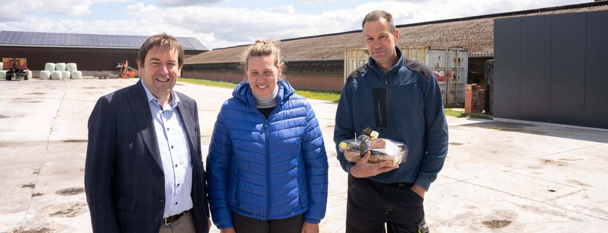 Bart Dochy met Inge en Roel Van Dun.
