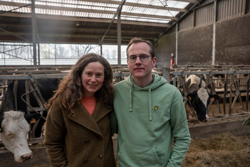 Leen Declercq en Koen Gheleyns van Boerderij De Grote Linde
