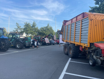 Boerenprotest in Malle tegen komst van recreatiecentrum in landbouwgebied
