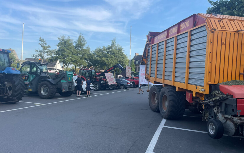 Boerenprotest in Malle tegen komst van recreatiecentrum in landbouwgebied