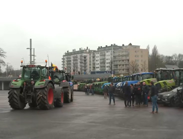 Boeren voeren actie in Brugge tegen uitbreiding natuurreservaat