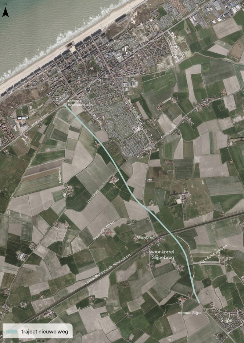 nieuwe verbindingsweg Middelkerke