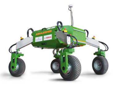 Bosch toont trots de landbouwrobot waaraan het meewerkt