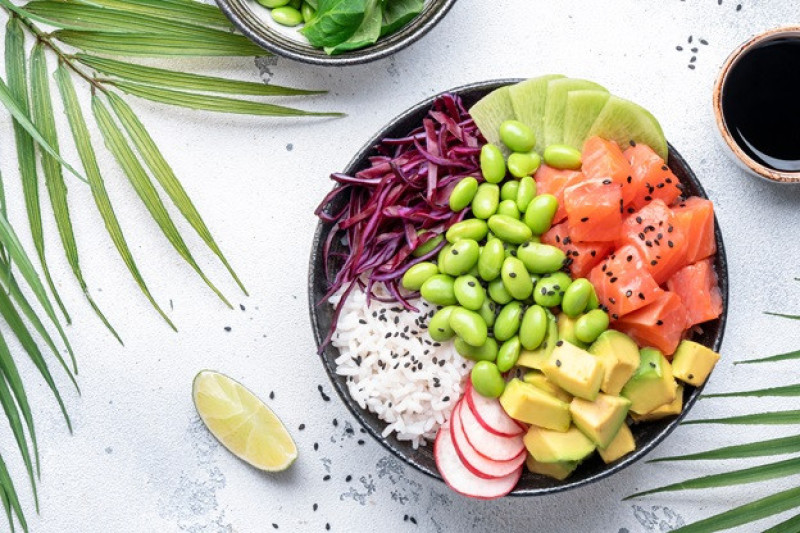 Pokebowl met edamame