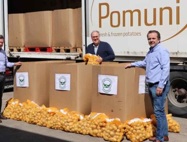 Wekelijks 25 ton aardappelen naar voedselbanken