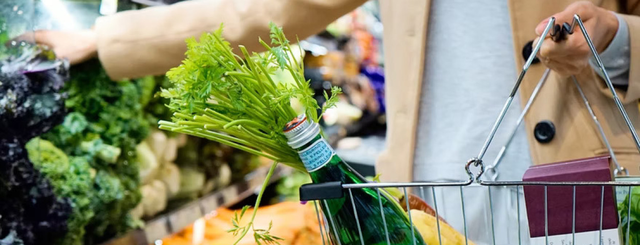 winkelmandje winkelkar supermarkt