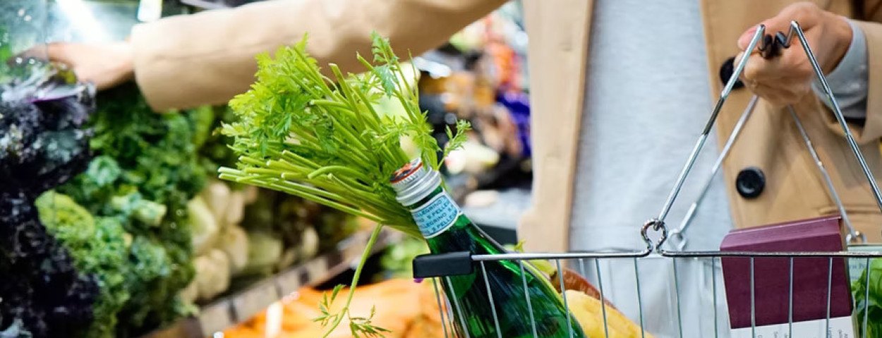 winkelmandje winkelkar supermarkt