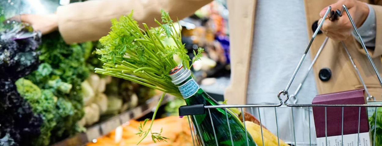 winkelmandje winkelkar supermarkt