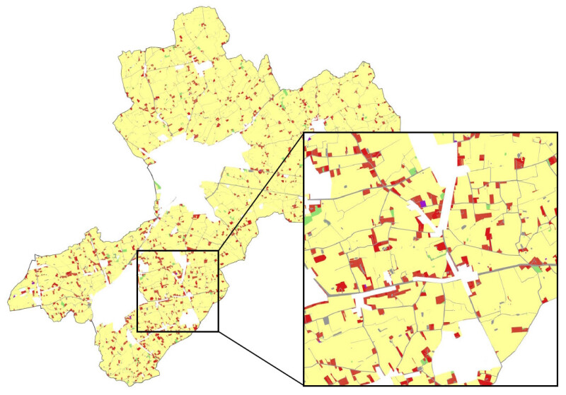 kaart tielt verrommeling