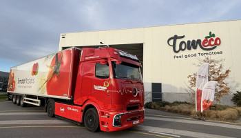 Tomatengroep claimt eerste elektrische truck in de Belgische landbouwsector