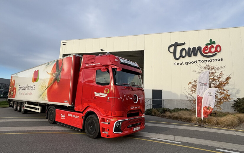 Tomatengroep introduceert eerste elektrische truck in de Belgische landbouwsector
