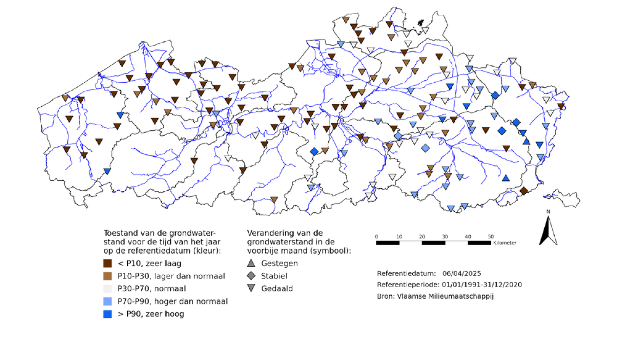 grondwaterstand vmm